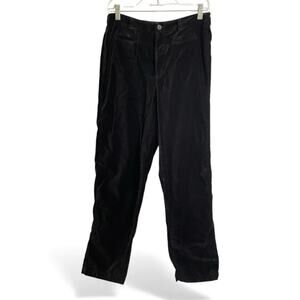 Velour Pants Black Size 10 Women Vintage 90s Liz Claiborne Jeans Lizwear Holiday